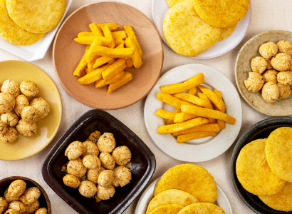 舞妓はんひぃ～ひぃ～ラー油ポテトスティック_お菓子パーティー